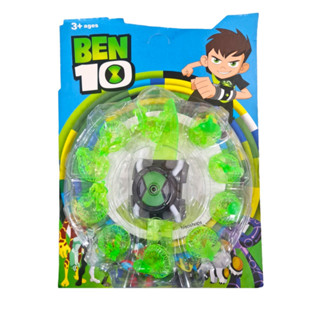 นาฬิกา Ben 10 นาฬิกาแปลงร่าง เบนเทน พร้อมโมเดลแปลงร่าง 10 ตัว (สีเขียว)