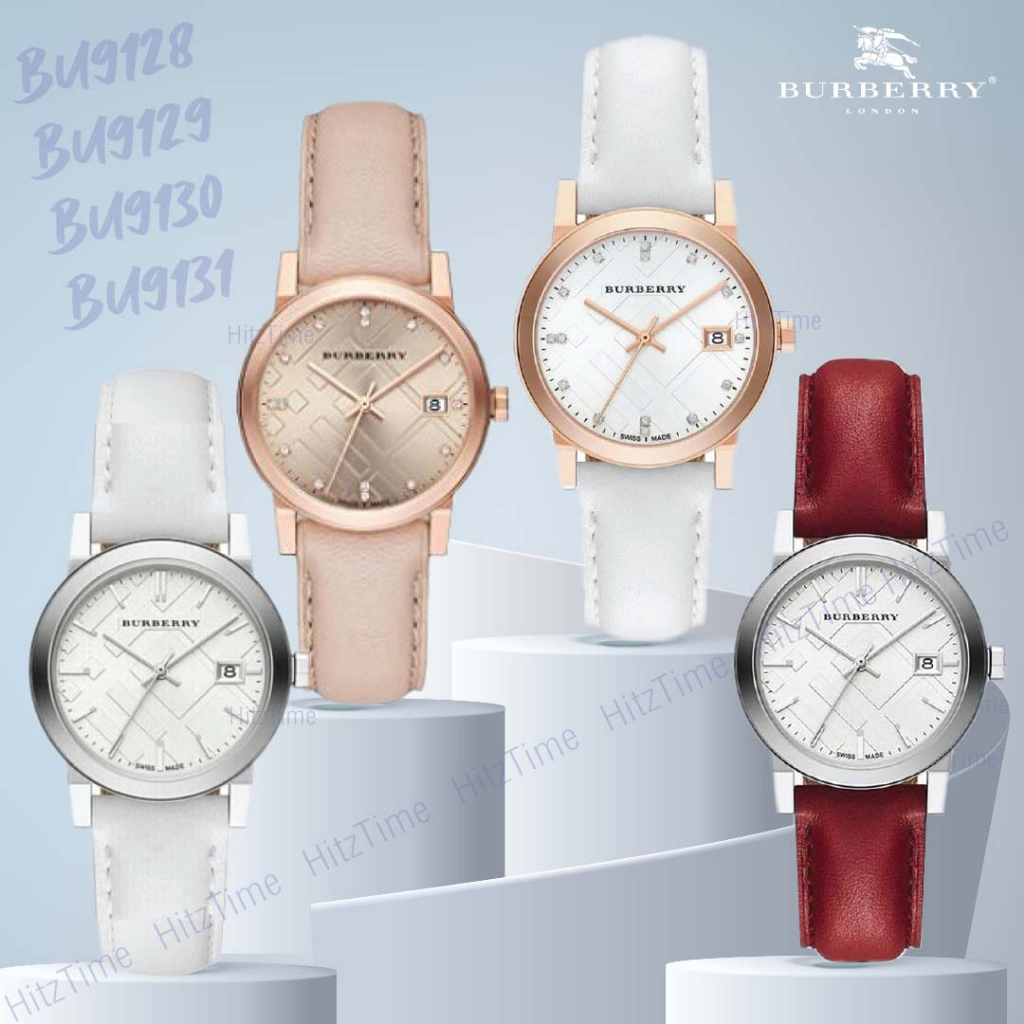 นาฬิกา Burberry นาฬิกาข้อมือผู้หญิง แบรนด์เนม ของแท้ รุ่น BU9130 BU9131 แบรนด์ Burberry Watchbrand น