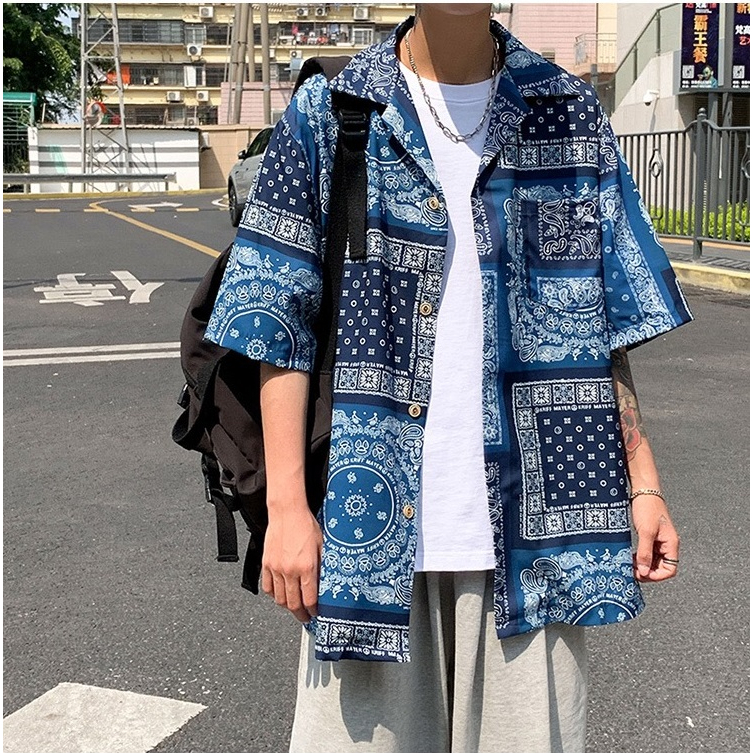 เสื้อเชิ้ตลายปาเต๊ะ เสื้อเชิ้ตฮาวาย ใส่เที่ยวใส่ถ่ายรูปเท่ๆ ผู้หญิงหรือผู้ชายก็ใส่ได้