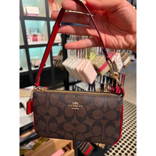 พร้อมส่ง แท้ 🇺🇸💯% New Coach  รุ่น NOLITA 19 IN SIGNATURE CANVAS (COACH C3308) IM/BROWN 1941 RED