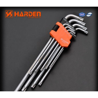 ประแจ L หัว TORX 9 ชิ้น HARDEN 540607