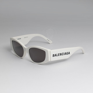 แว่นกันแดด BALENCIAGA รุ่น BB0258S 003 SIZE 58 MM. (WHITE-WHITE-GREY)