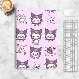 kuromi เคส iPad mini4/5/6 air1/2/3/4/5 เคสไอแพด 10.2 gen7/8/9 gen10 case iPad pro11 2021 2022 เคสซิลิโคน มีที่ใส่ปากกา