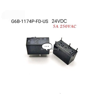 G6B-1174P-FD-US 24VDC  รีเลย์ 24VDC 4ขา 5A 250VAC  made in JAPAN