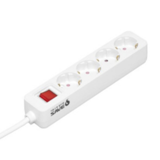 4-prong main switch Save-S automatic fire extinguishing power strip ปลั๊กไฟ