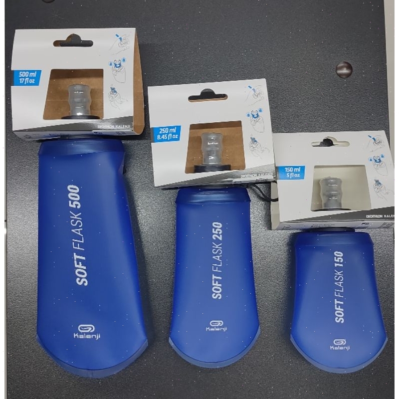 Decathlon Kalenji Running Flexible Bottle ขวดน้ำ แบบนิ่ม ขวดน้ำนิ่ม แบบพกพา สำหรับวิ่ง ขนาด 150,250,500 มล. Soft Flask