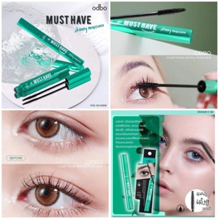 มาสคาร่า ODBO Must Have Skinny Mascara หัวสลิม ขนตางอน เด้ง เรียงเส้นสวย