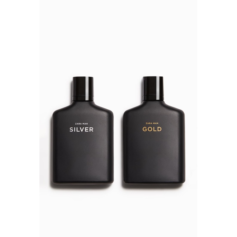 🔔 น้ำหอมแท้💯% ZARA MAN SILVER EDT 100ML + ZARA MAN GOLD EDT 100ML (3.38 FL. OZ).