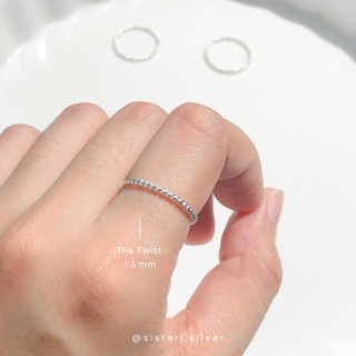 Sister J. The Twist ring แหวนเงินแท้ /silver925