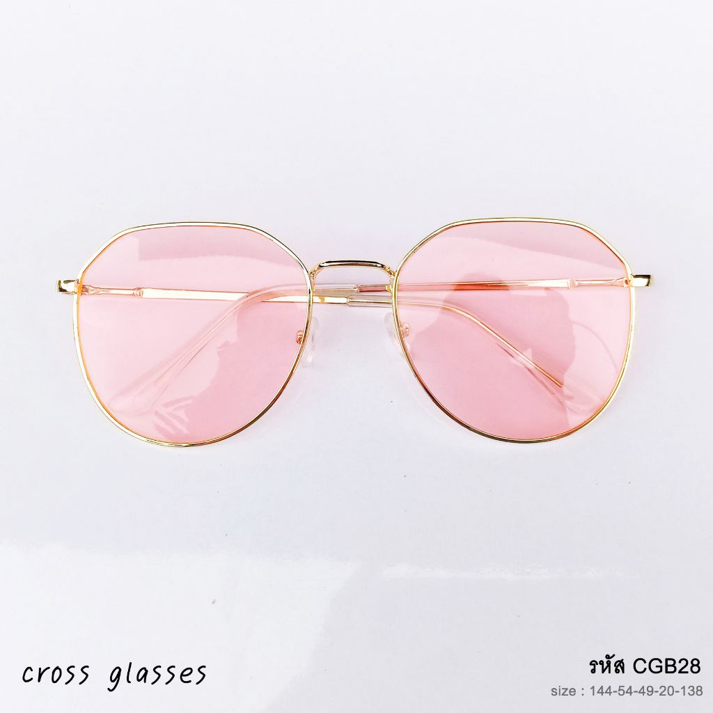 แว่นกันแดด สีพาสเทล ทรงไดมอน รหัส SGUV28 - รูปที่ 5