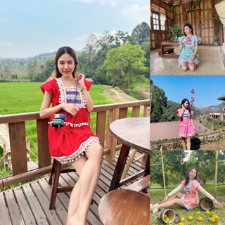 มินิเดรส เด็กดอย งานฟอกนุ่ม สีไม่ตก พร้อมส่งค่ะ