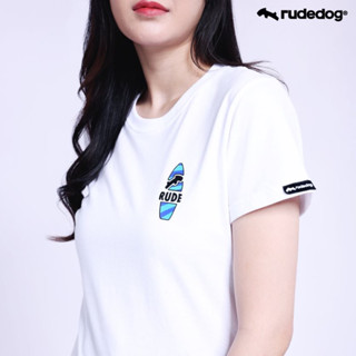 rudedog เสื้อยืด รุ่น Dog Surf ผู้หญิง #ปรับไซส์ใหม่ ของแท้