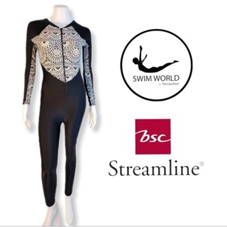 ชุดว่ายน้ำผู้หญิง swim world by BSC streamline ลดเยอะมาก