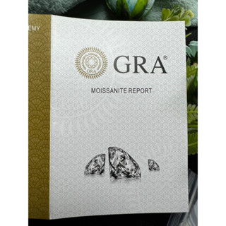 เพชร โมอีส โมซาไนท์ (D Color, VVS1 ) MOIS Moissanite Diamond มี ตัวเลขเลเซอร์ ใบเซอร์ะอยู่ในซีน OCTAGON ( 7X5 มิล/mm)( 1