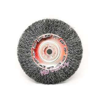 แปรงลวดกลมบาง GEM steel wire brush wheel 6 นิ้ว ขัดสนิม ขัดลวด แปรงลวดกลมขนสีเงิน T2351