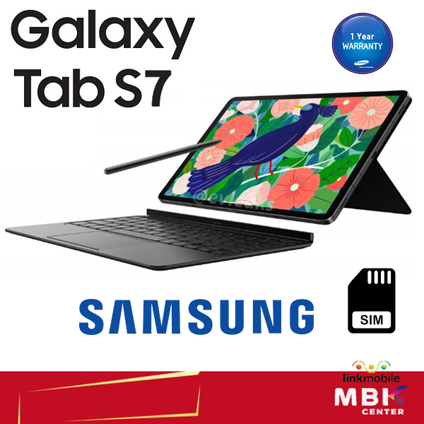 Samsung Galaxy Tab S7 Sim LTE ใหม่ เครื่องศูนย์ รับประกันร้าน 3 เดือน