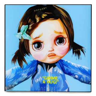 รูปภาพ Blythe Doll #9 Give me a hug ตุ๊กตาบลาย รูปภาพ​ติด​ผนัง​ pop art​ กรอบรูป​​ ของขวัญ ตุ๊กตา​ แต่งบ้าน