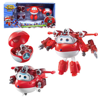 Super Wings S6 Transforming Jett &amp; ball - Iron Power ของเล่นหุ่นแปลงร่างซุปเปอร์วิงส์ รหัสSW760963