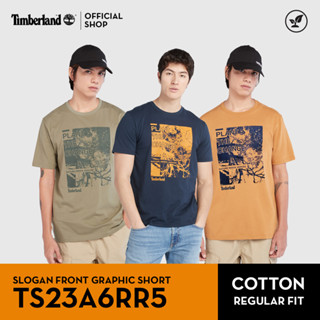 Timberland Men’s Slogan Front Graphic Short Sleeve Tee เสื้อยืด (TS23A6RR5)