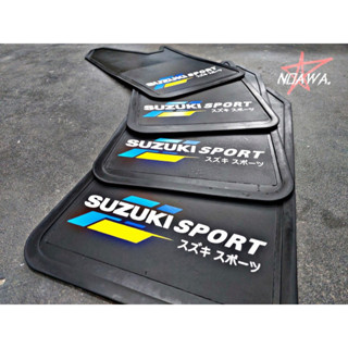 บังโคลนรถยนต์ ลาย SUZUKI SPORT (เฉพาะแผ่น 2คู่ หน้า-หลัง)