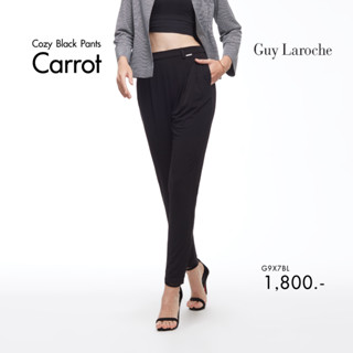 Guy Laroche Cozy Carrot pants กางเกง ไม่รีดแต่เรียบ สวยเนี๊ยบ ใส่สบาย ที่สุดตลอดการเดินทาง (G9X7BL)