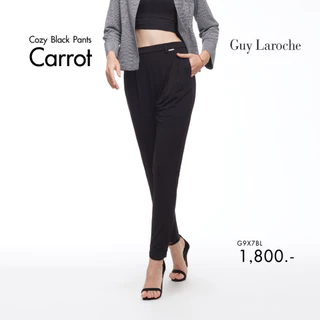 Guy Laroche - Cozy Carrot Pants กางเกงผู้หญิง ขายาว ทรงสลิม สีดำ G9X7BL