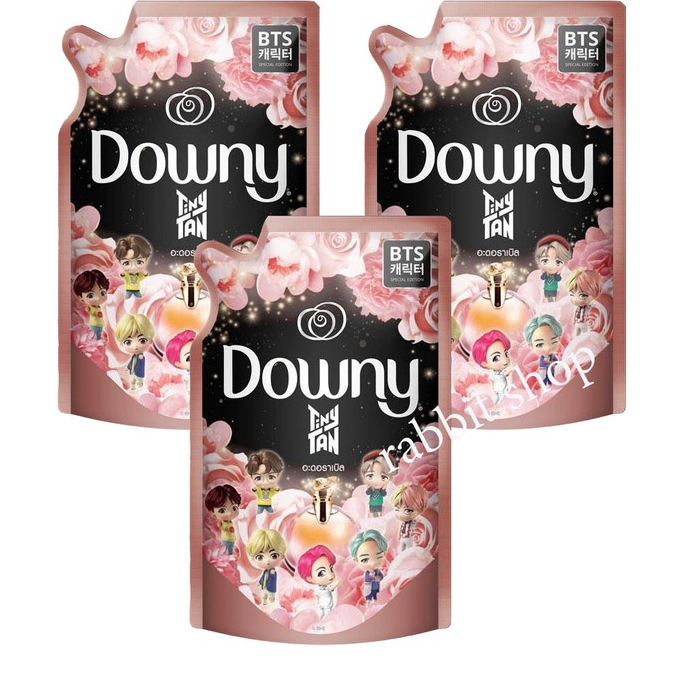 TinyTAN Downy Special Edition ดาวน์นี่ ปรับผ้านุ่ม กลิ่นอะดอราเบิล 500 มล. (แพ็ค 3 ถุง)