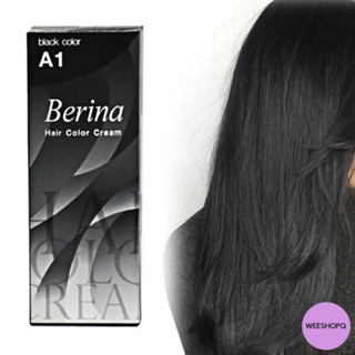 Berina A1 Black Hair Color 60 ml. เบอริน่า A1 สีดำ 60 มล.