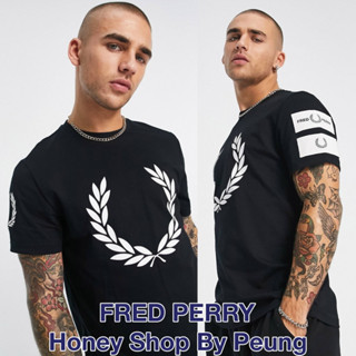 [ของแท้ พร้อมส่งในไทย] Fred Perry Badge Detail T Shirt Col : Black (SS23 รุ่นยอดนิยม ตามหากันมามาก รายละเอียดแน่นๆค่ะชิ้