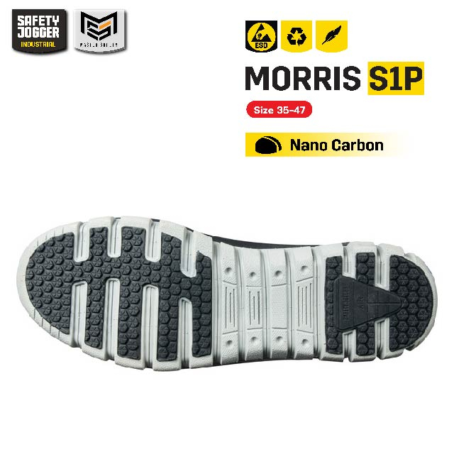 Safety Jogger حذاء سلامة MORRIS S1P بمقدمة نانو كربون — صورة 7