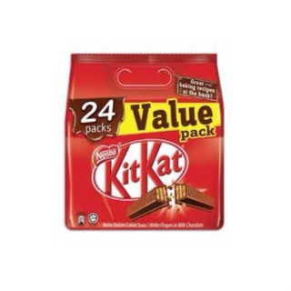 Kitkat value 24packe  kitkat 24  คิทแคทแดง ห่อใหญ่24  🔥HOT🔥 Kitkat คิทแคท 🍫 เวเฟอร์เคลือบช๊อคโกแลต 😅ตำนานสุดฮิตตลอดกาล👌