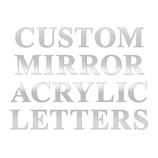 [FudFudAR] ฝุด-ฝุด-อะ อักษรอะคริลิค เงินมิลเลอร์ ขนาด 10 ซม. I Acrylic Mirror Letters I มีฟร้อนท์ให้เลือก อักษร อะคริลิค