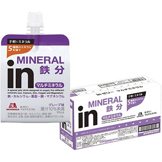 Morinaga ในเยลลี่ กลิ่นองุ่น แร่ธาตุหลายชนิด (180 กรัม X 6 ชิ้น) เครื่องดื่มเจลลี่ เสริมโภชนาการ ที่มีแร่ธาตุที่มักอยู่ในระยะสั้น ส่งตรงจากญี่ปุ่น