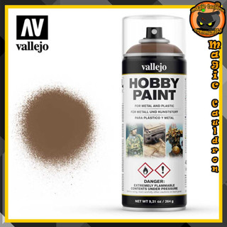 Beasty Brown Spray paint 400ml. Vallejo Aerosol สีอะคริลิคสูตรน้ำ