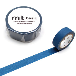 mt masking tape matte duck blue (MT01P531)/เทปตกแต่งวาชิ สีน้ำเงินหัวเป็ดด้าน แบรนด์ KAMOI mt masking tape ประเทศญี่ปุ่น