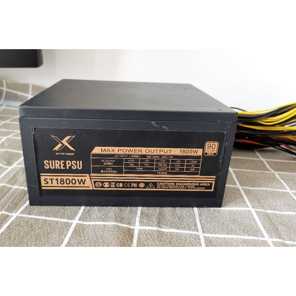 PSU SurePsu ST1800W 1800W (90+ Gold) **สินค้ามือ2 สภาพดี