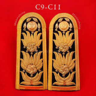 บ่าช่อชัยพฤกษ์ C3-C11 อินทรธนูข้าราชการพลเรือน เครื่องแบบพิธีการ #บ่าชุดขาว #บ่าข้าราชการ