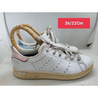 Adidas Size 36 ยาว 22 รองเท้ามือสอง ผู้หญิง ผู้ชาย ผ้าใบ แฟชั่น ทำงาน ลำลอง เดิน  เที่ยว วิ่ง ออกกำลังกาย