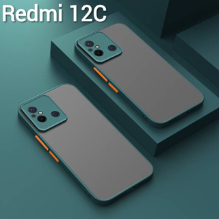 Redmi 12/Poco C55/Redmi 12C(พร้อมส่งในไทย)เคสขอบนิ่มหลังแข็งขุ่นคลุมกล้องXiaomi Redmi 12C/Poco C55ตรงรุ่น