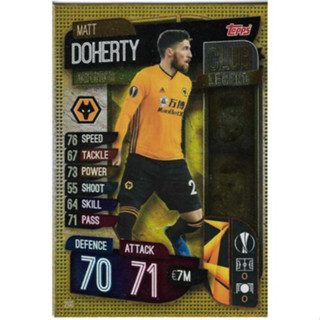 Matt Doherty (Wolverhampton Wanderers) 295.  Club Legend - Match Attax 2019/20 Champions League