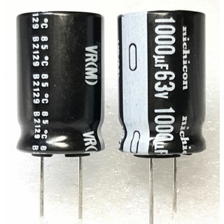 Nichicon VR 1000uf 63v capacitor ตัวเก็บประจุ คาปาซิเตอร์