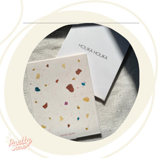 กระจกแต่งหน้าลาย Terrazzo แบบตั้งได้ size 12x15.5 cm