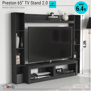 Tomato Home ชุดตู้ชั้นวางทีวี 65นิ้ว Presley 2.0 ตู้วางทีวี | วางทีวีใหญ่สุด 65นิ้ว | สวยหรูเกินราคา