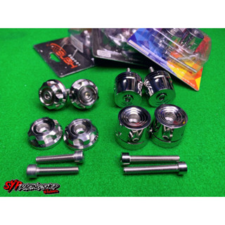 ปลายแฮนด์ ตุ้มปลายแฮนด์เลสแท้ X-Max งาน HENGสกรู ลายเฟือง กับ หยดน้ำ