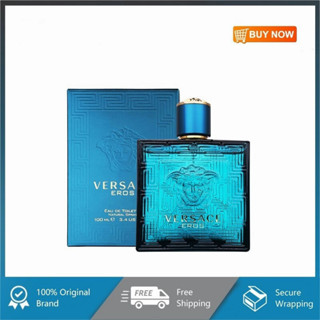 Versace Perfume น้ำหอม Versace Eros Eau de Toilette(Edt) Spray for Men,100ml น้ำหอมผู้ชาย กลิ่นหอมอ่อน