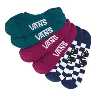 [ของแท้ ส่งฟรี จากไทย] VANS CLASSIC SUPER NO SHOW (6.5-9, 3PK) - DEEP TEAL