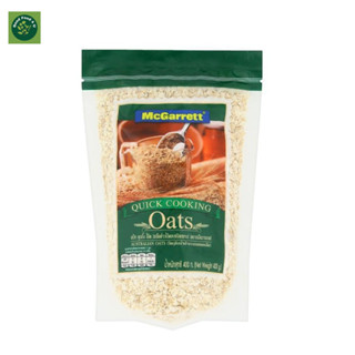 แม็กกาแรต เกล็ดข้าวโอ๊ตอบชนิดหยาบ 400กรัม McGarrett Quick Cooking Oats 400g.