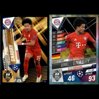 Serge Gnabry (FC Bayern München) W22.  MATCH ATTAX 101 2019/20 - WORLD STAR