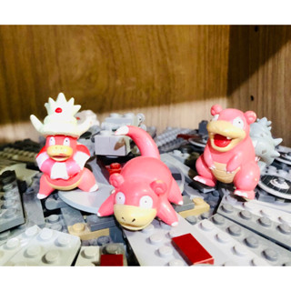 Pokemon TOMY Figures CGTSJ Nintendo 2" Slowpoke Slowbro Slowking #โปเกม่อน