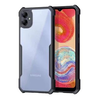 Galaxy A25 5G/A35 5G/S23 FE/A15/A05/A05S/M14 5G/M34 5GเคสกันกระแทกขอบสีหลังใสSamsung A24/A14 5G/4G/A34 5G/A54 5G/A04E